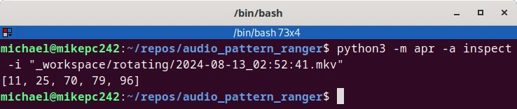 Inspect run on a single file